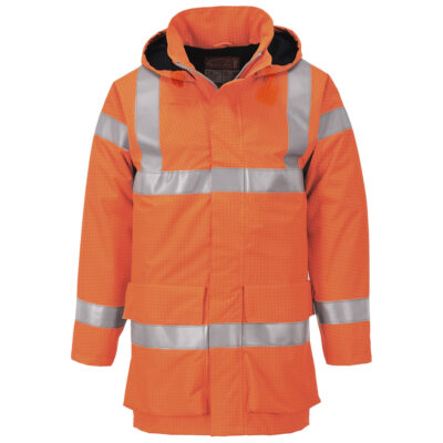 Bizflame hi-vis multi-lite regnjakke - Gul
