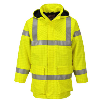Bizflame hi-vis multi-lite regnjakke - Gul