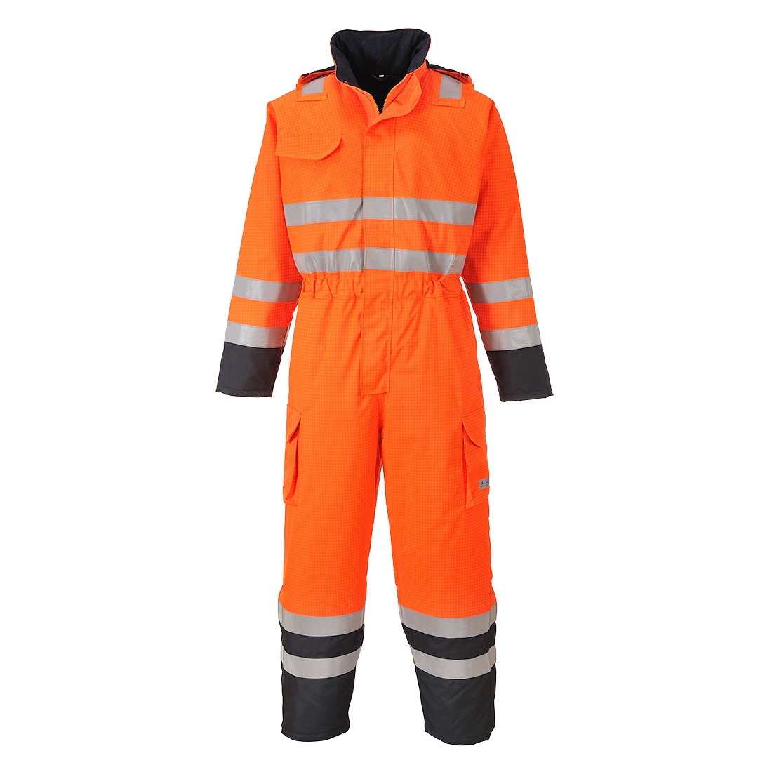 Bizflame Regn hi-vis multi-kedeldragt - Orange/Marine