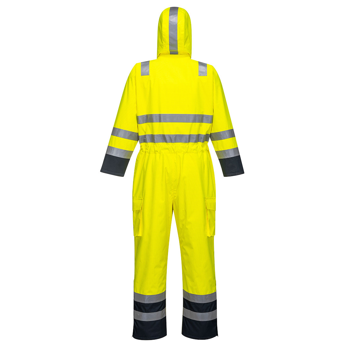 Bizflame Regn hi-vis multi-kedeldragt - Gul/Marine - Billede 2