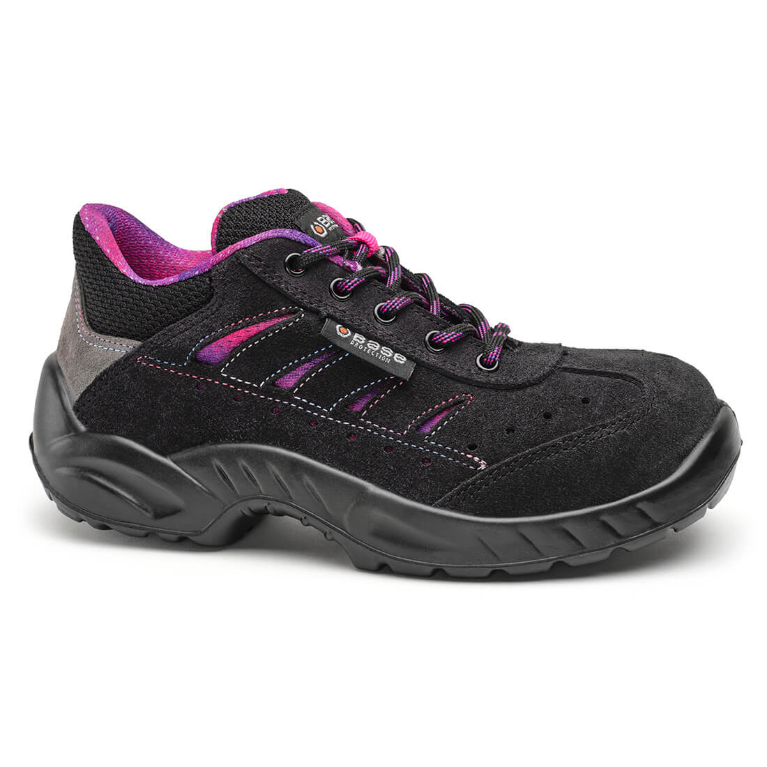 Zoe - Sort/Fuchsia