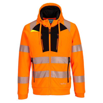DX4 hi-vis hættetrøje - Orange/Sort