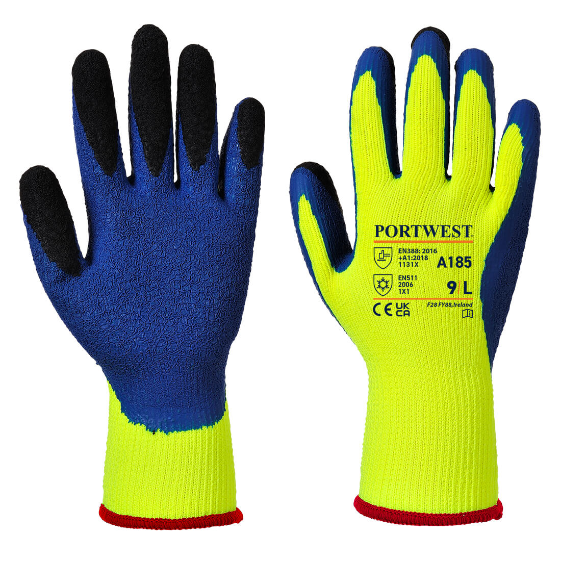 Duo-Therm Handske - Gul/Blå
