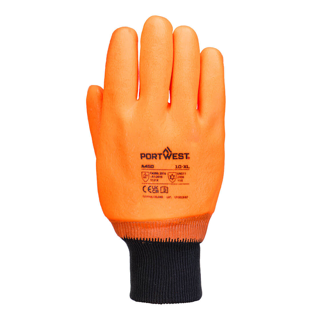 Vejrbestandig hi-vis handske - Orange - Billede 2