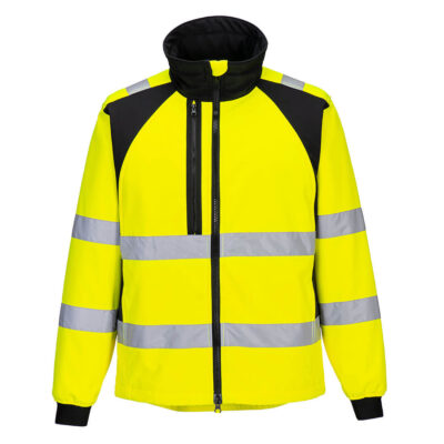 WX2 Eco hi-vis softshell (2 lags) - Gul/Sort