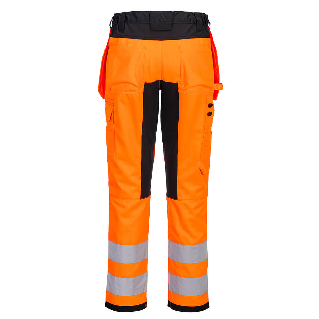 WX2 Eco hi-vis stretch bukser med hængelommer - Orange/Sort - Billede 2