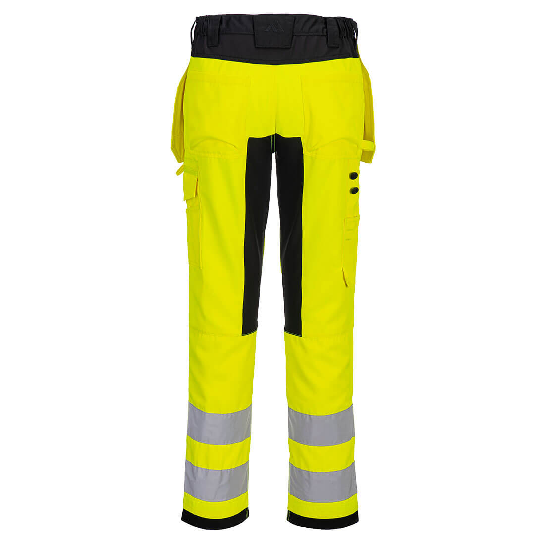 WX2 Eco hi-vis stretch bukser med hængelommer - Gul/Sort - Billede 2