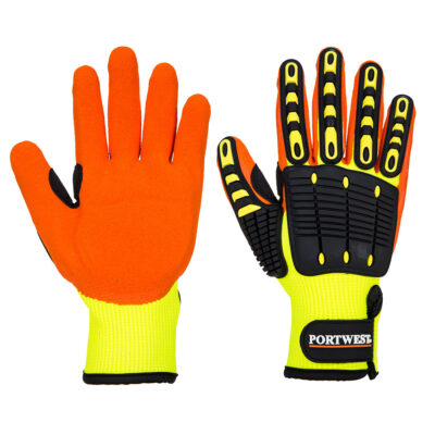 Slagfast grip handske - Gul/Orange