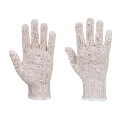 Strikket inderhandske (288 par) - Hvid