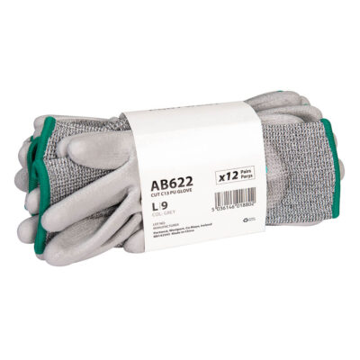 Cut C13 PU Essential Multipack (Pk12) - Grå