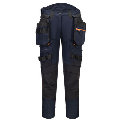 DX4 hi-vis bukser med aftagelige hængelommer - Mørk marine