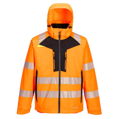 DX4 hi-vis 4i1 jakke - Orange/Sort