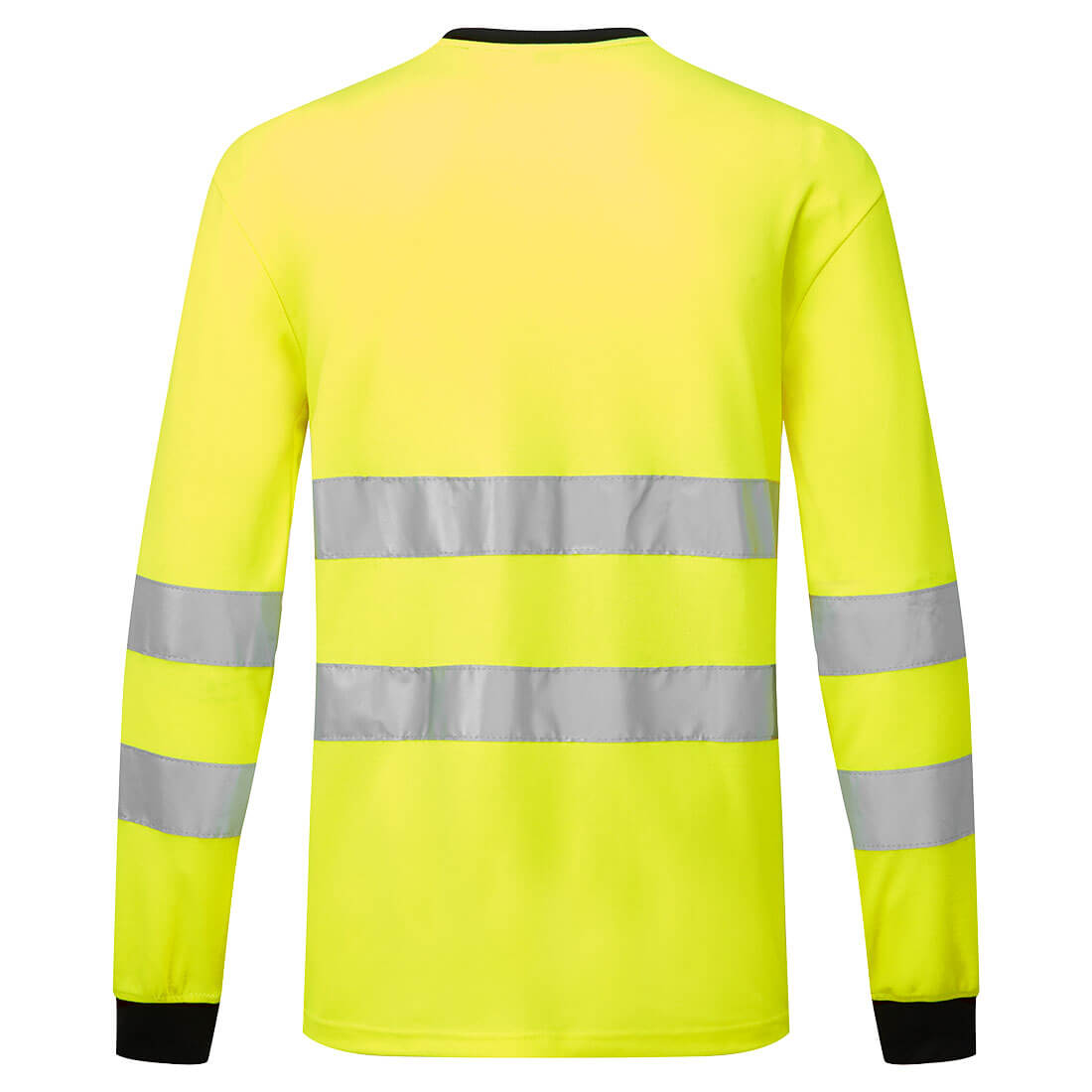 PW2 hi-vis langærmet t-shirt - Gul/Sort - Billede 2