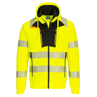 DX4 hi-vis hættetrøje - Gul/Sort