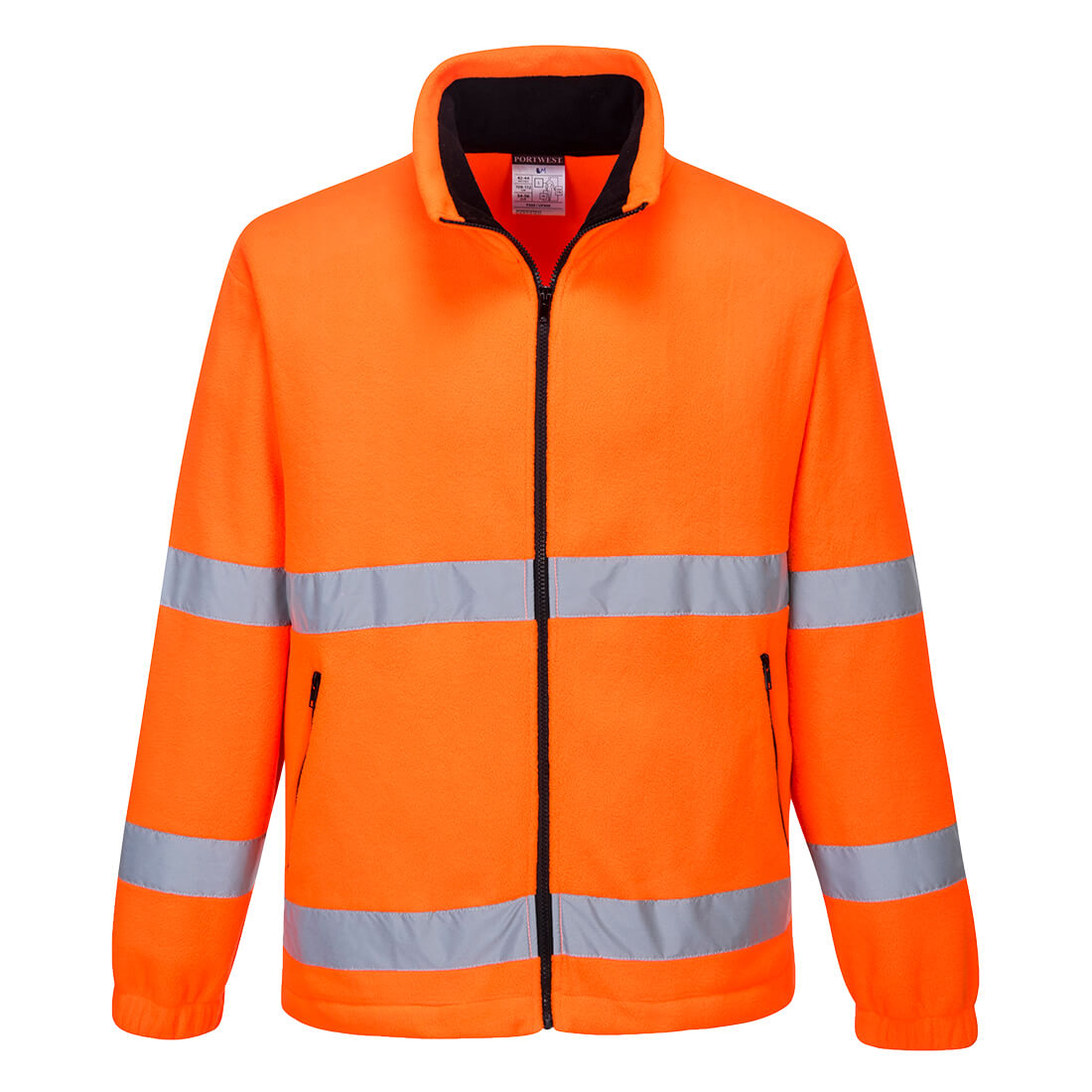 Hi-vis windbreaker fleece - Orange