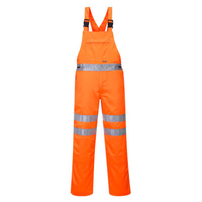 Hi-vis åndbar regnoveralls - Orange