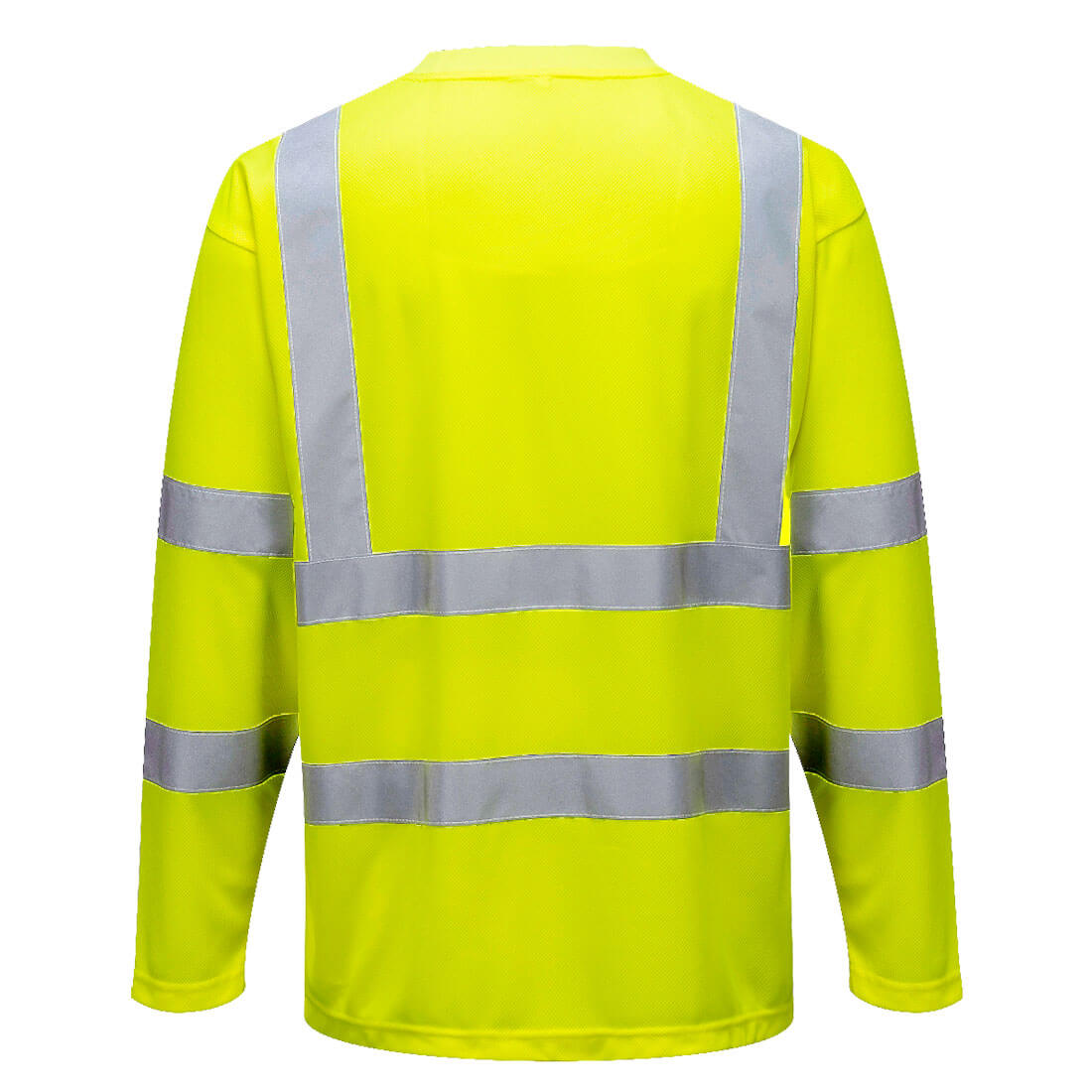 Hi-Vis langærmet T-Shirt - Gul - Billede 2