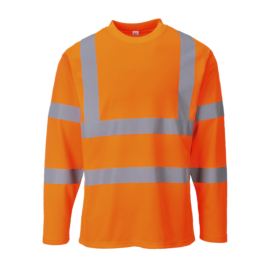 Hi-Vis langærmet t-shirt - Orange