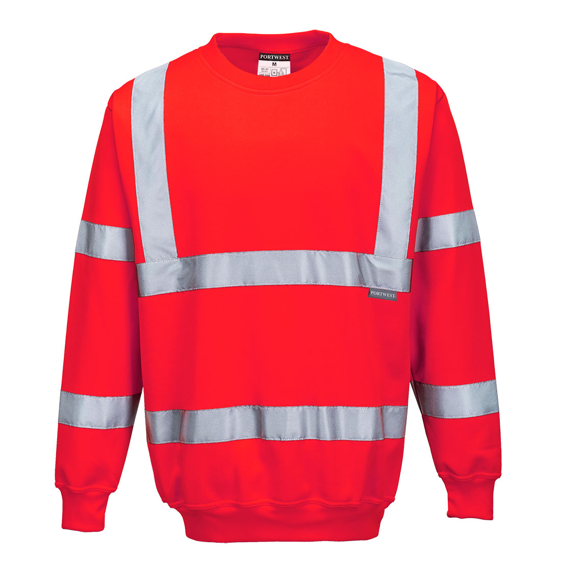 Hi-vis sweatshirt - Rød