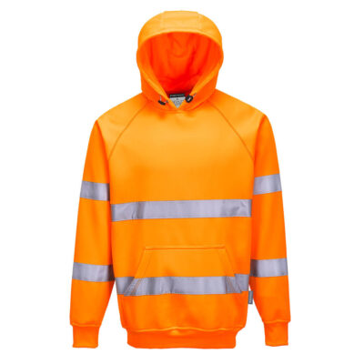 Hi-vis sweatshirt med hætte - Orange