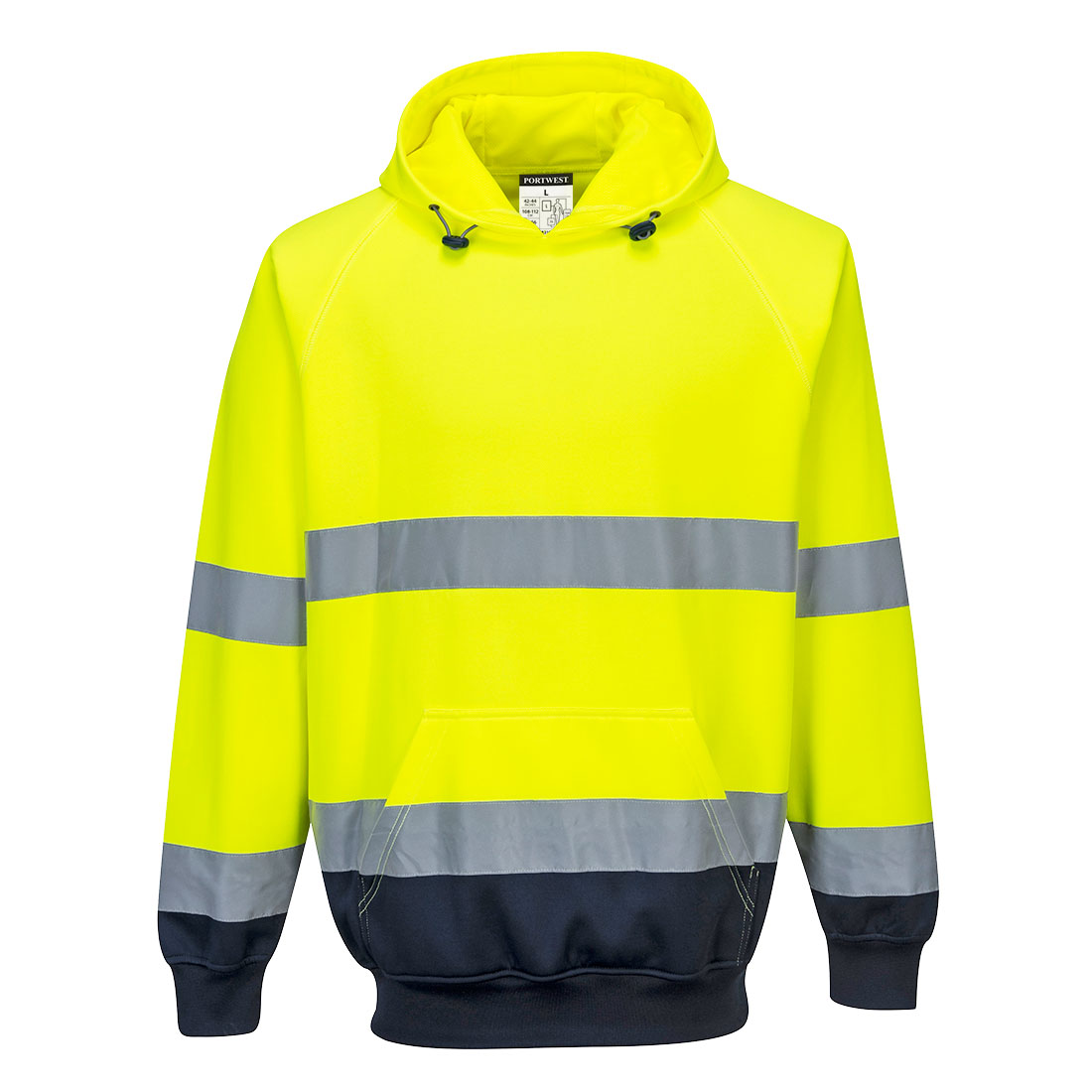 2 farvet hætte sweatshirts - Gul/Marine