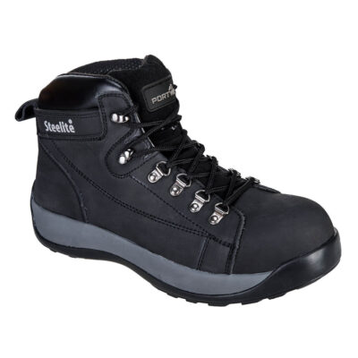 Steelite Mid Cut Nubuck-Støvle SB HRO - Sort