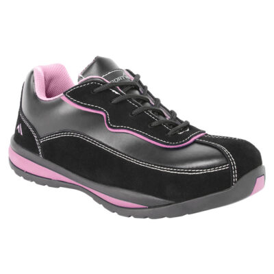 Steelite Dame Sikkerhedssko S1P HRO - Sort/Pink