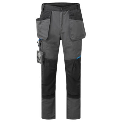 WX3 Slim Fit hængelomme jobbukser - Molegrå