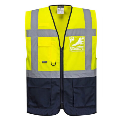Warsaw hi-vis vest - Gul/Marine