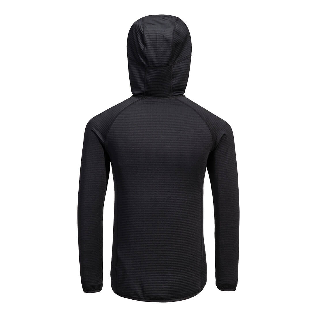 Baselayer trøje m. lange ærmer og hætte - Sort - Billede 2