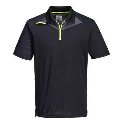 DX4 2-farvet poloshirt K/Æ - Sort