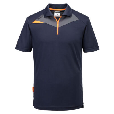 DX4 2-farvet poloshirt K/Æ - Mørk Marine
