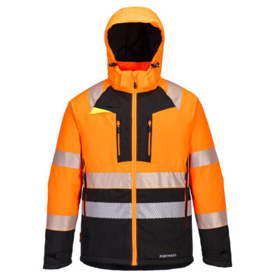 DX4 hi-vis kl. II vinterjakke - Orange/Sort