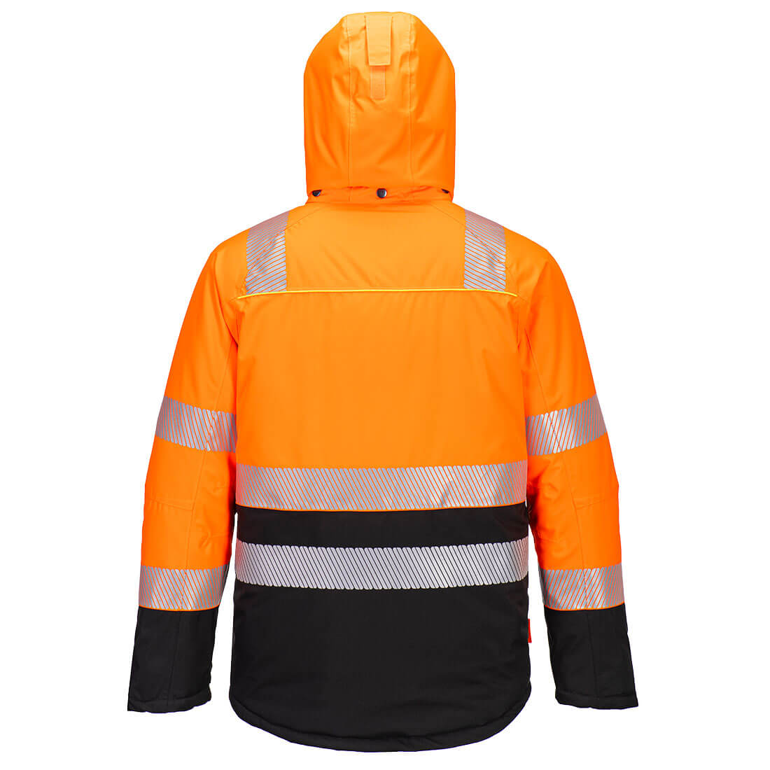 DX4 hi-vis kl. II vinterjakke - Orange/Sort - Billede 2