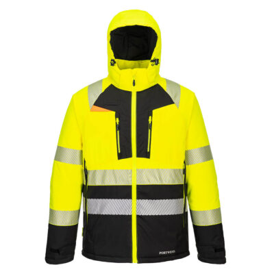 DX4 hi-vis kl. II vinterjakke - Gul/Sort