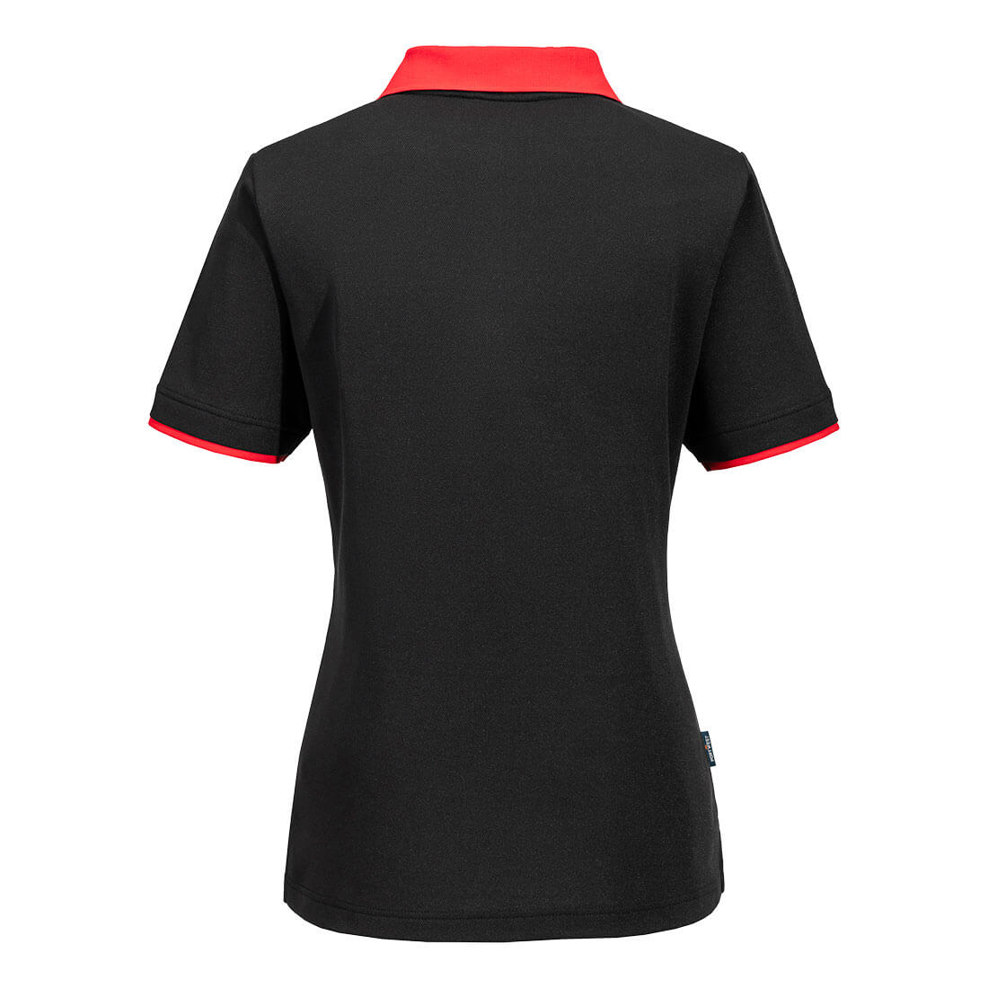 PW2 poloshirt til kvinder - Sort/Rød - Billede 2