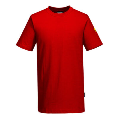 Antistatisk ESD t-shirt - Dybrød