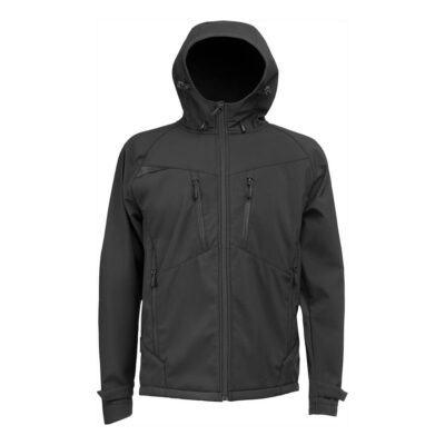 DX4 softshell jakke (3 lags) - Sort (ensfarvet)